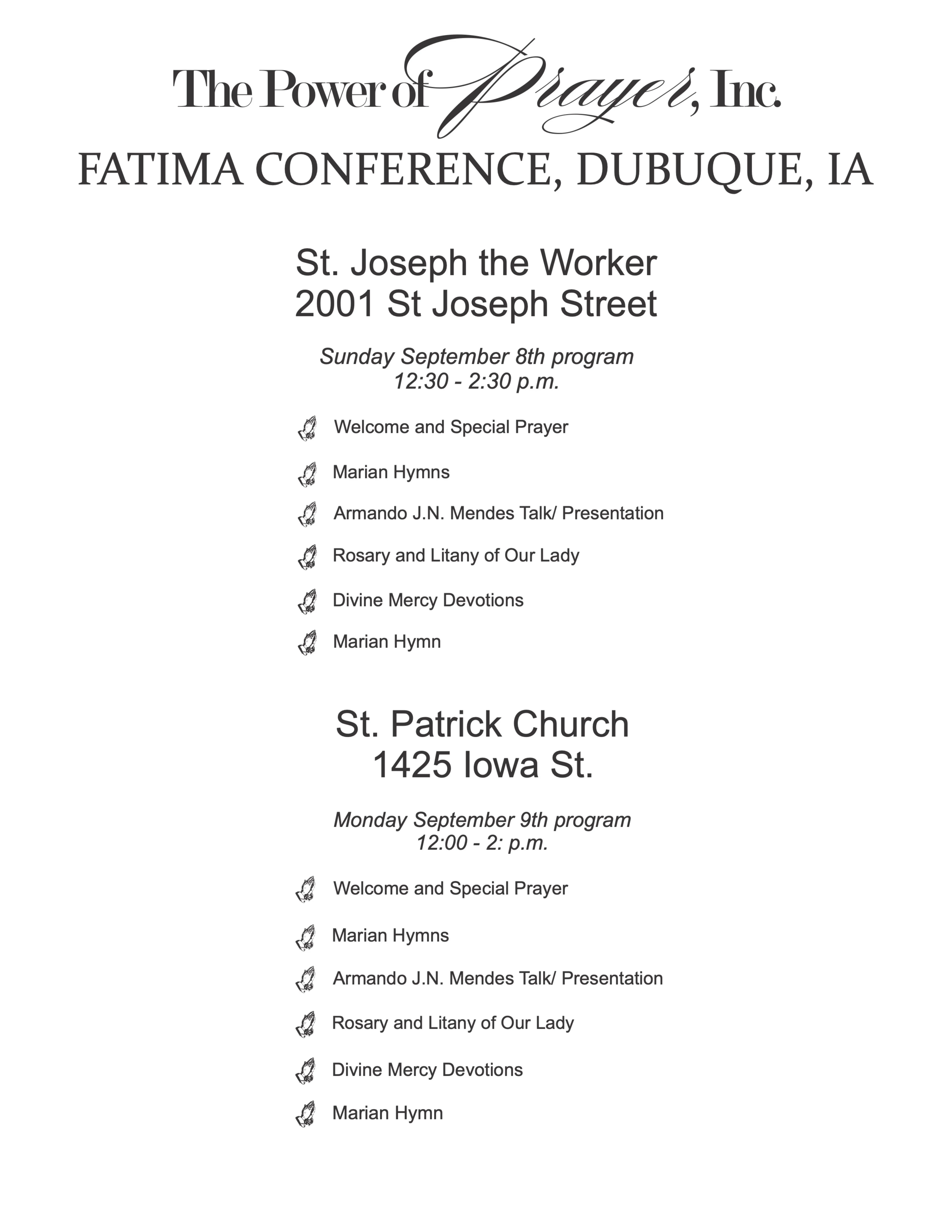 Fatima Conference Page 2